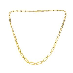 Vintage Monet Chunky Chain Necklace Gold Tone 80s 90s Statement Old Money 38"